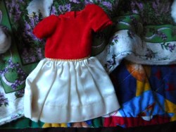 SKIPPER RED VELVET DRESS